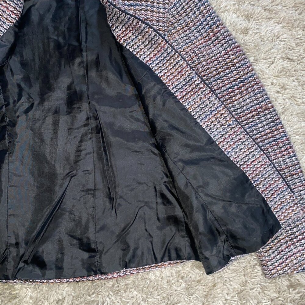 VTG Sag Harbor Jacket Woven Zip Front Soft 80s Career Preppy Academia‎ Size 8P - Picture 2 of 9